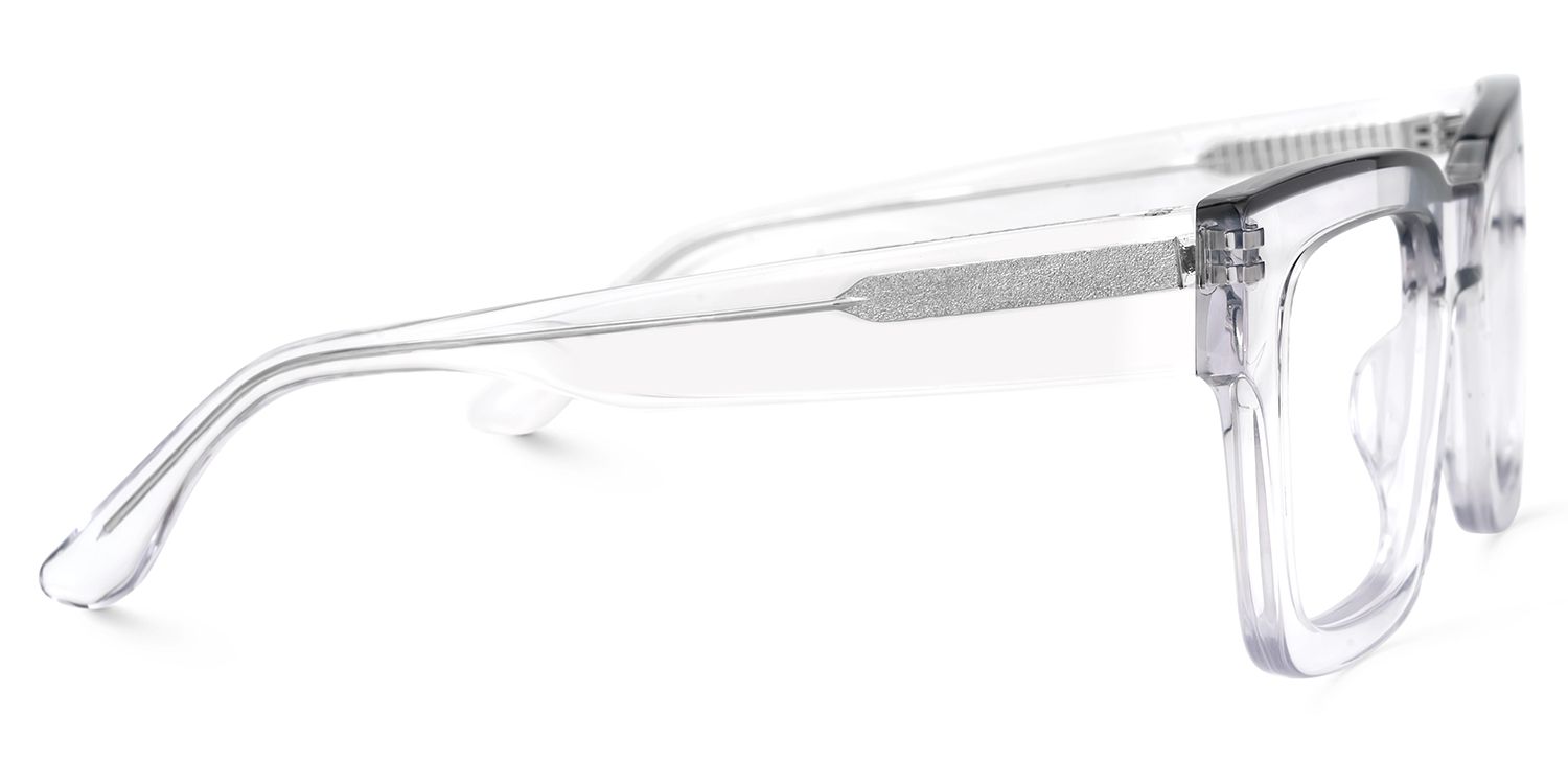 Vorse Square Clear Clear Spectacle Frames for Men | ZEELOOL Canada2