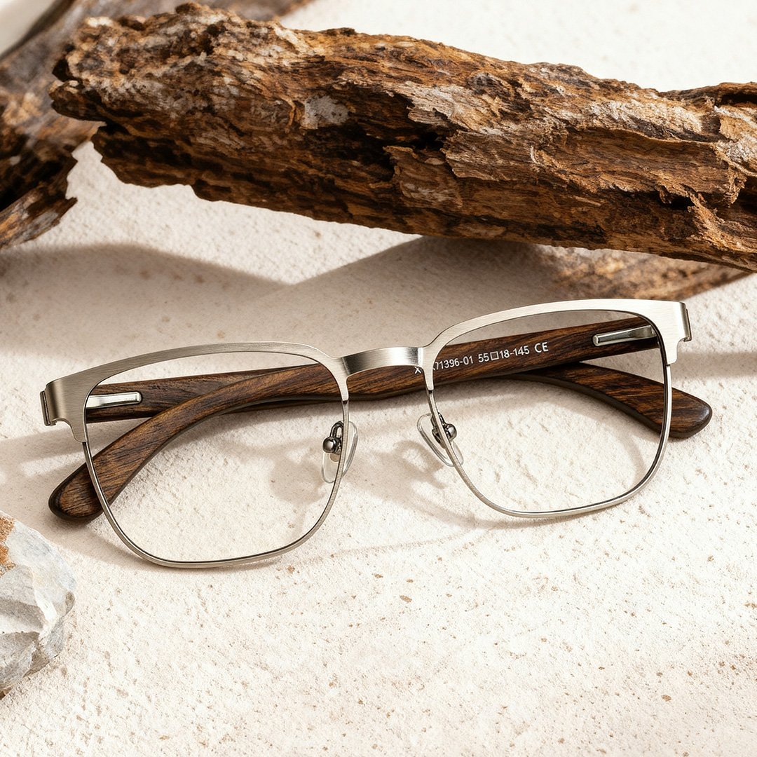 Luke silver browline glasses Online | ZEELOOL1