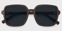 Kenneth Dark Brown Square Glasses1