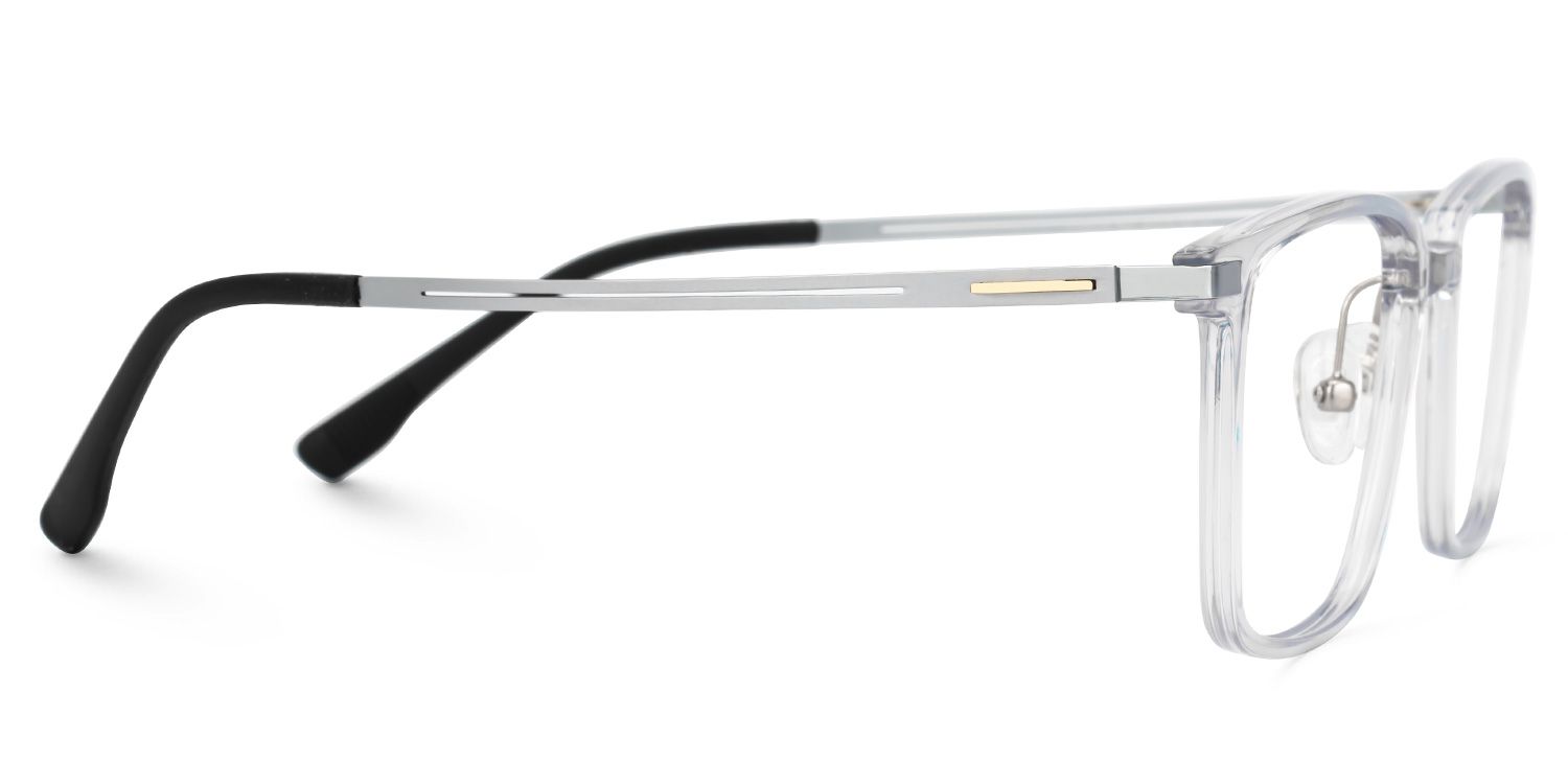 Gray Ivonne Rectangle Frame Eyeglasses | ZEELOOL Canada2