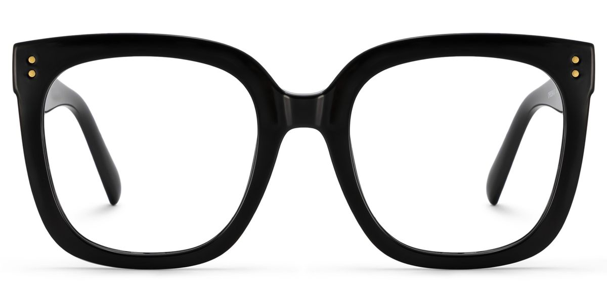 Ebony Square Black Glasses2