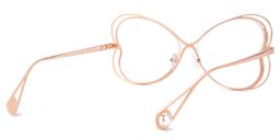 Aretha Geometric Rose-Gold Glasses3
