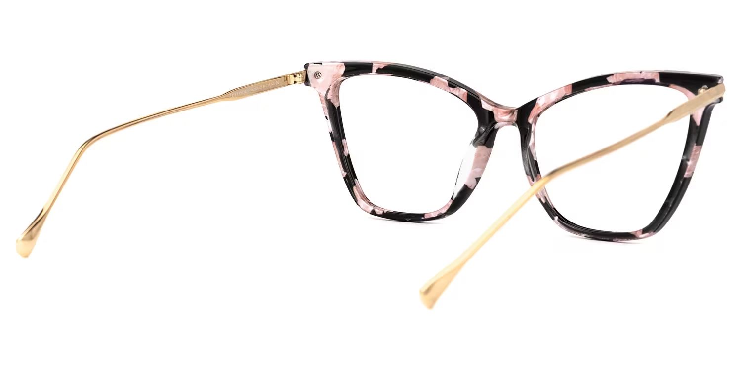 Hilary Butterfly Pink Floral Frame Eyeglasses | ZEELOOL Canada3