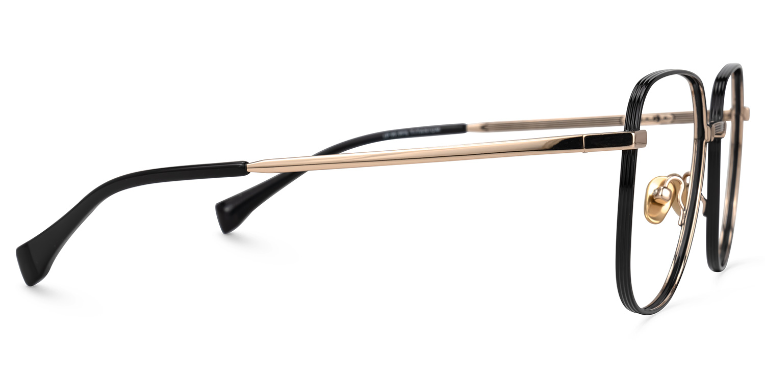 Rashida Square Black Glasses2