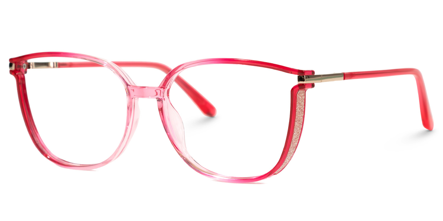 ZEELOOL Rodz Square Red Glasses