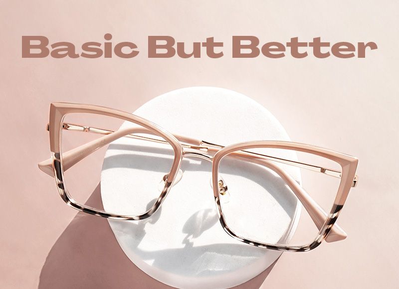 Mariie Butterfly Two-Tone Full-Frame Glasses | ZEELOOL Canada4