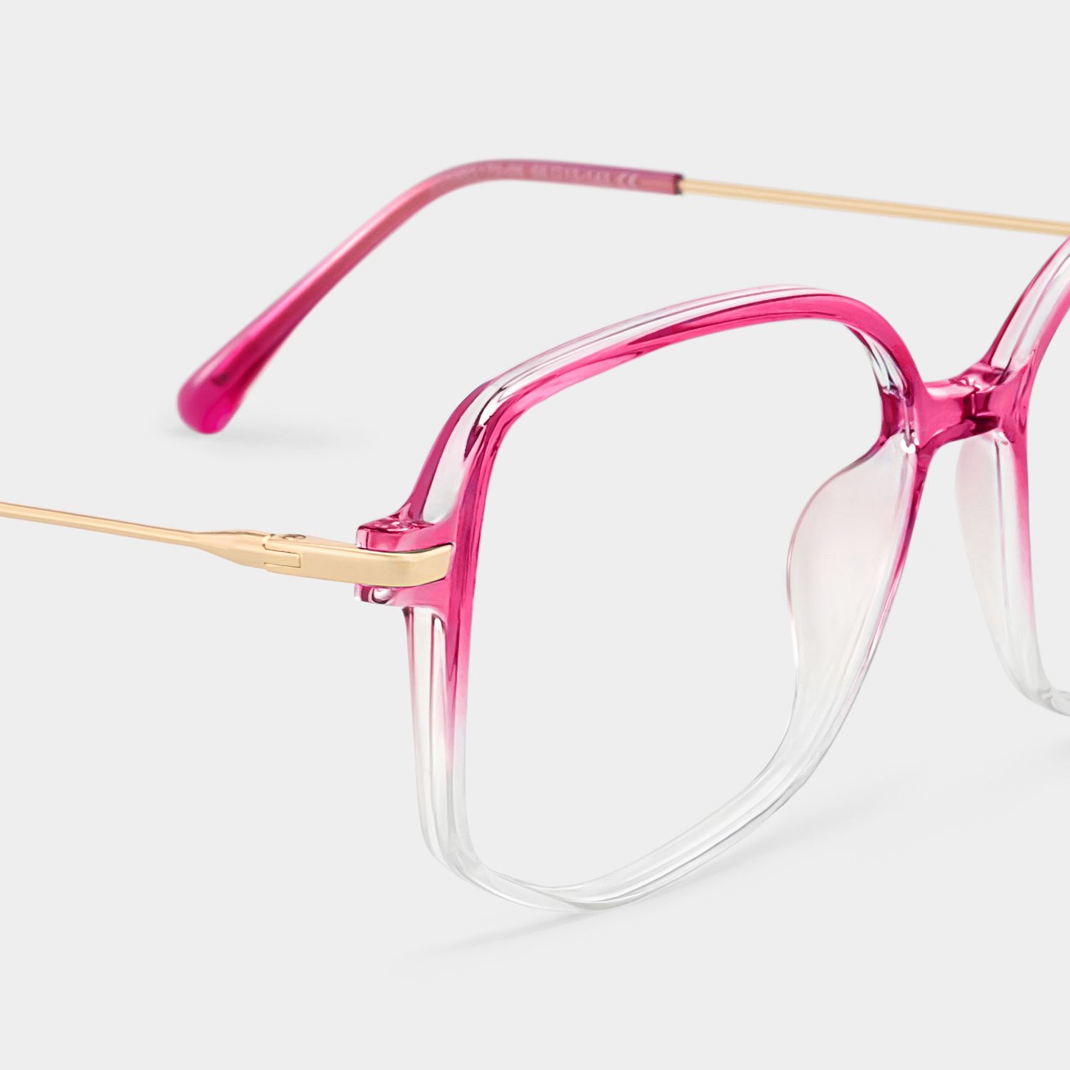 Payton Square Geometric Ombre Frame Glasses | ZEELOOL Canada4