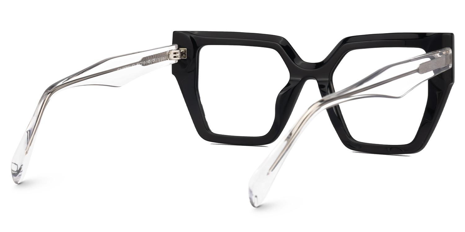 Amarys Designer Eyeglasses in Cateye White Frame3
