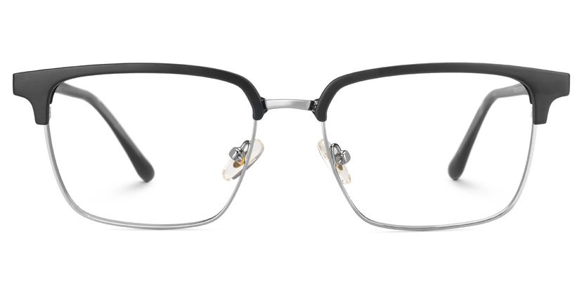 Booker Square Black-Silver Glasses