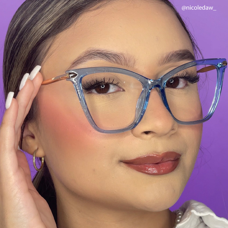 Hilary Butterfly Blue Glasses | ZEELOOL Canada5