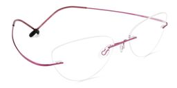 Evelyn Pink Cat eye Glasses2