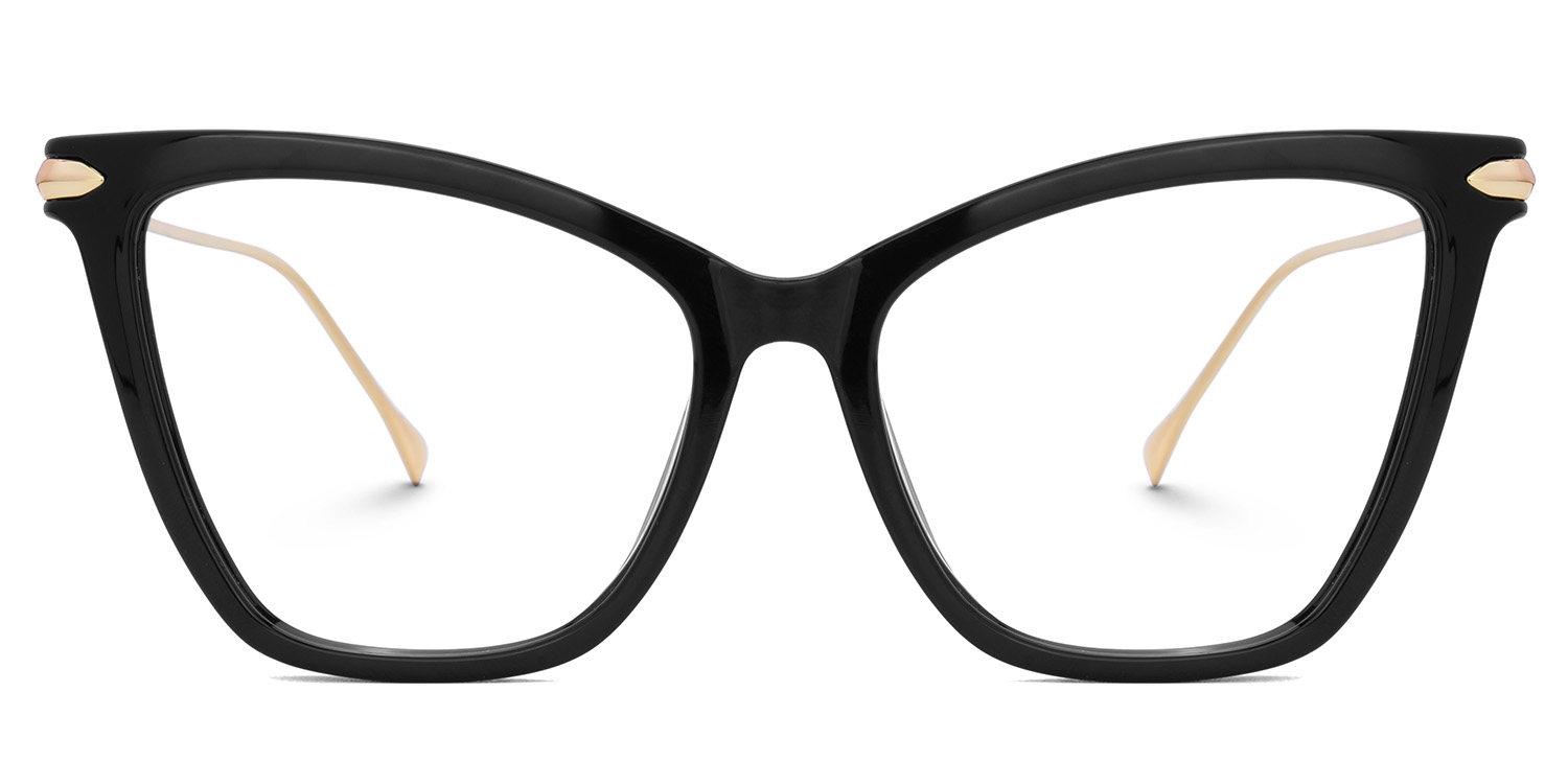 Hilary Butterfly Black Glasses0