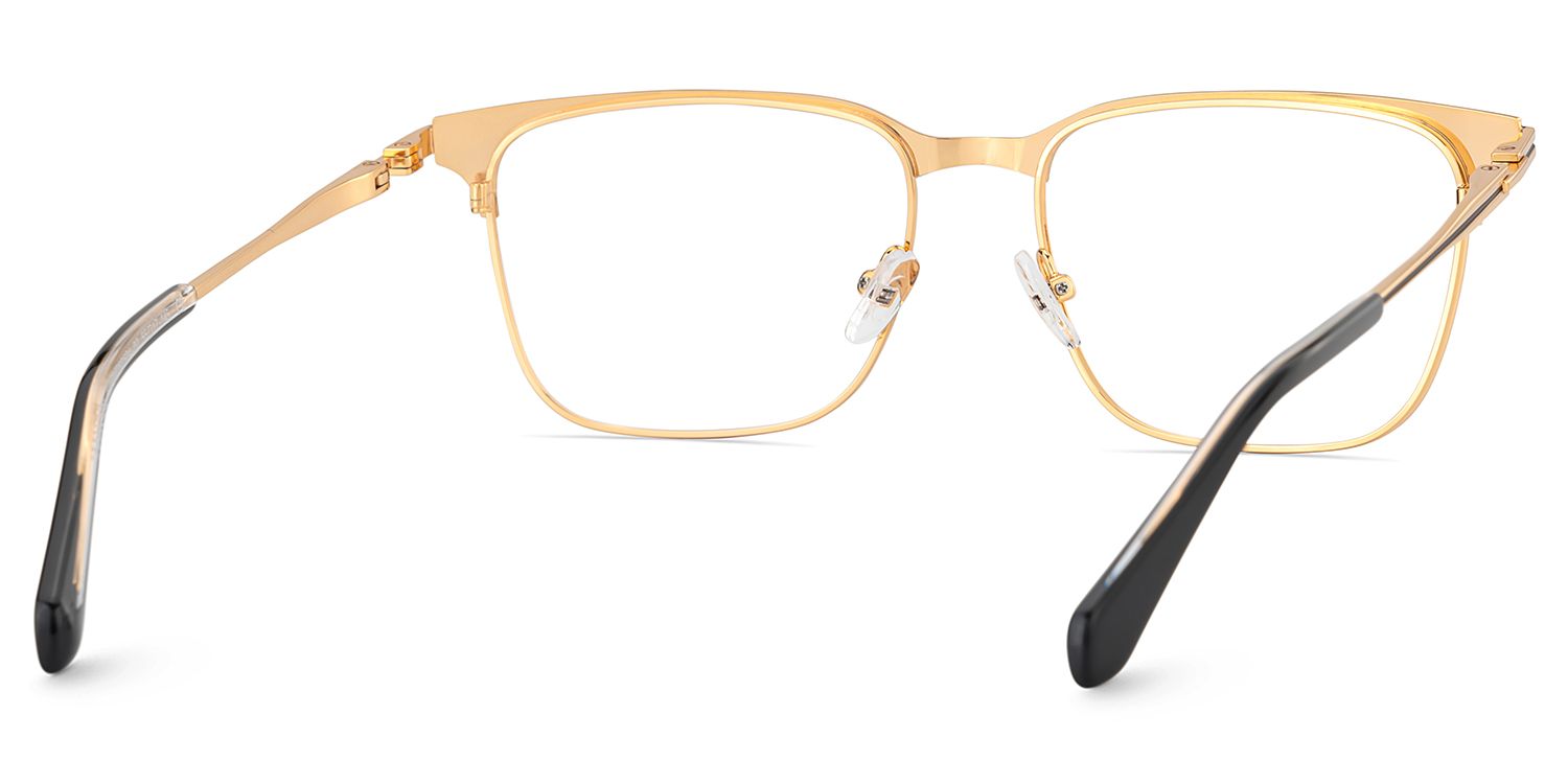 Marshall Gold Rectangle Prescription Glasses | ZEELOOL Canada4