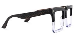 Pierre Square Black Clear Glasses4