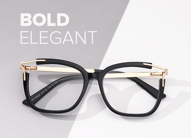 Sidibe Square Black Glasses