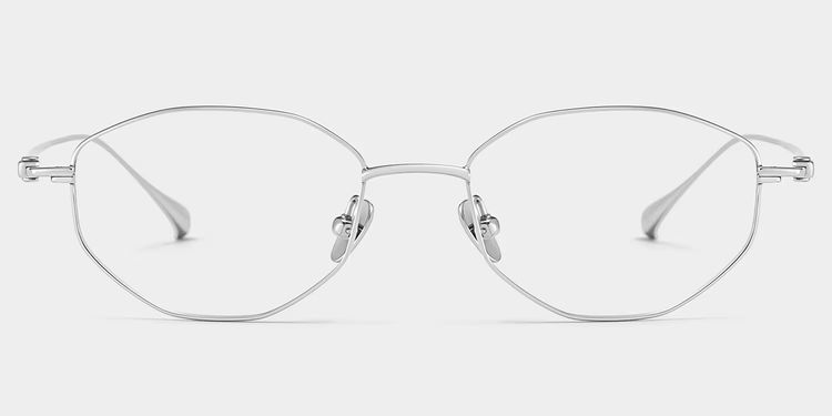 Everett Geometric Silver Glasses