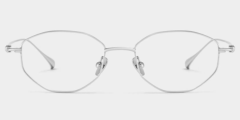 Everett Geometric Silver Glasses
