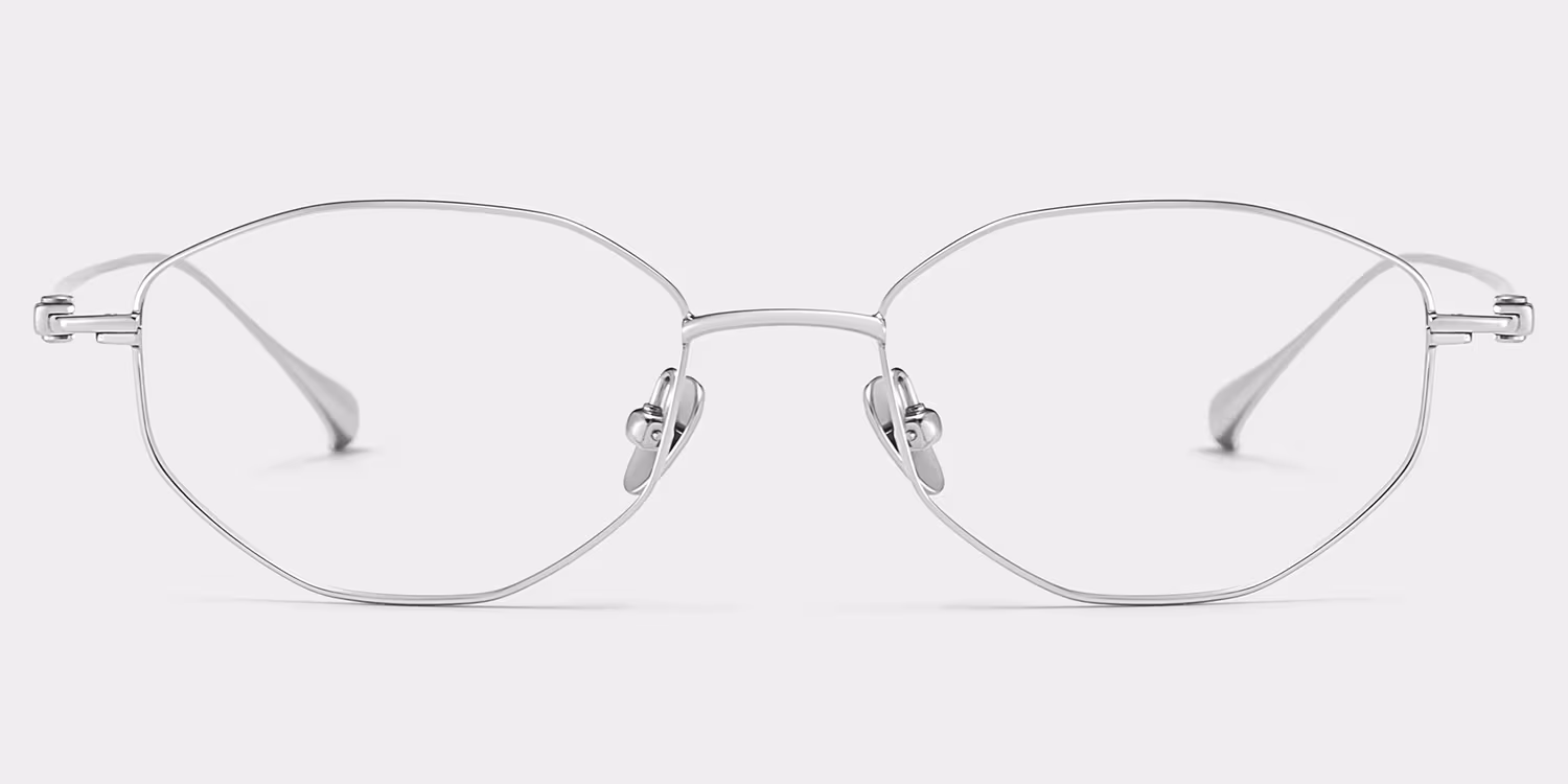 Everett Geometric Silver Glasses good-img