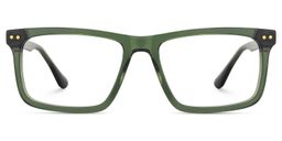 Emerson Rectangle Green Glasses1