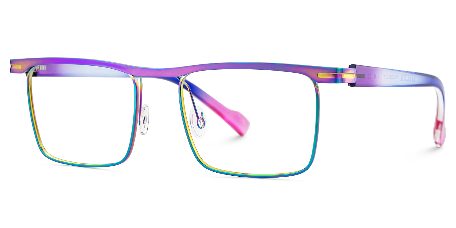 Violet Browline Iridescent Glasses3
