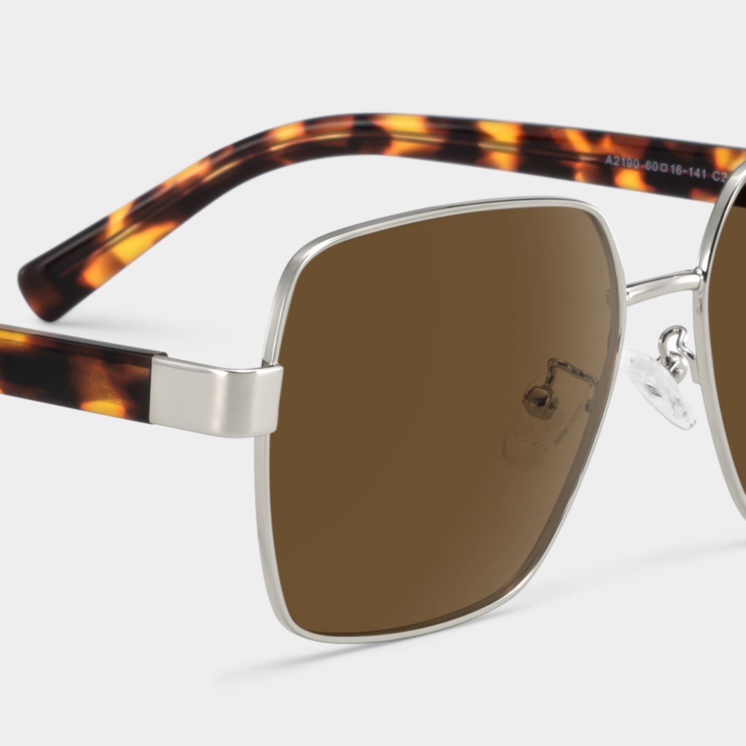 Sahara Square Brown Sunglasses for Women & Men | ZEELOOL CA5