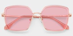 Cordaro Square Pink Glasses1