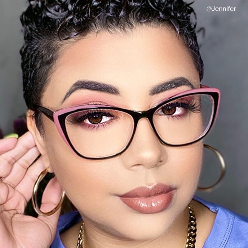 Fidelia Cat Eye Black Glasses