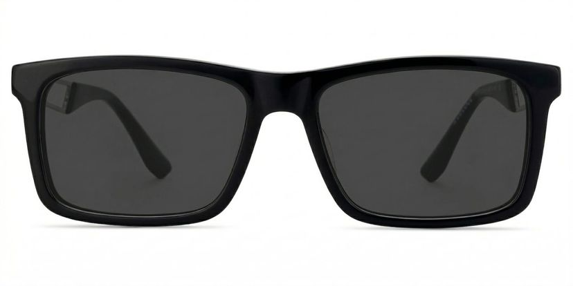 Osvaldo Black Rectangle Sunglasses