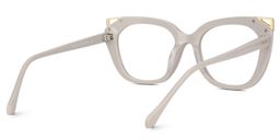 Hellena Cateye Gray Glasses3
