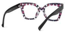 Malcolm Rhombus Pattern Square Glasses4