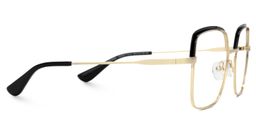 Karan Square Black Gold Glasses2