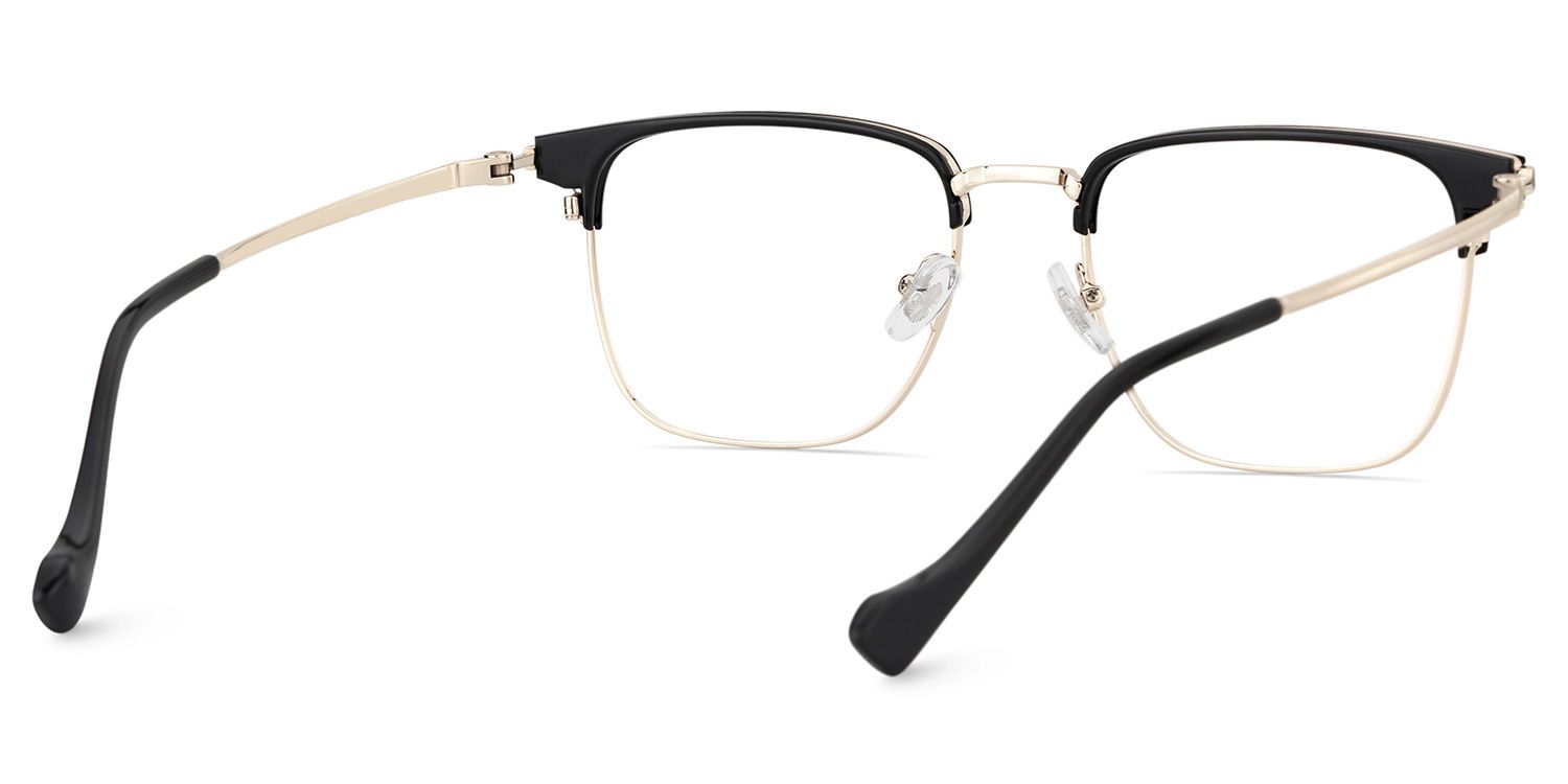 Owen Eyeglasses in Square Black Gold Frame | ZEELOOL Canada5