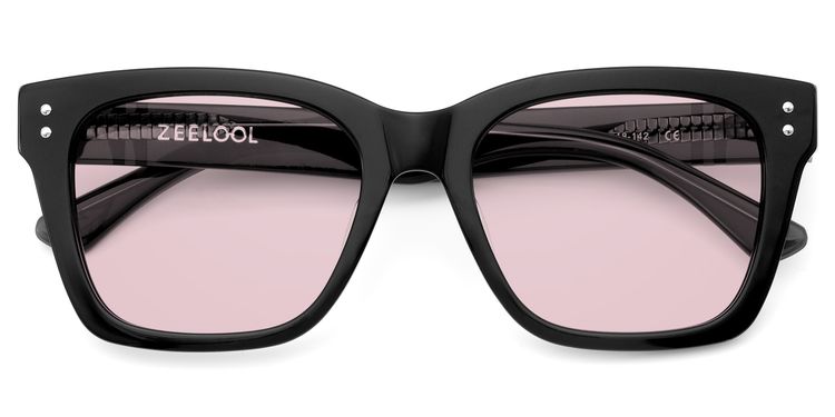 Gaydeh Black Rectangle Sunglasses