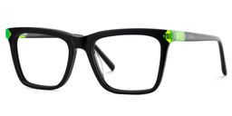 Denver Rectangle Black Glasses3