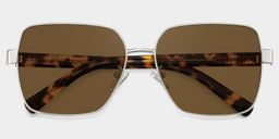 Sahara Square Brown Polarized Sunglasses2