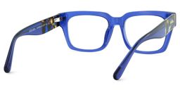 Fulford Blue Rectangle Glasses5