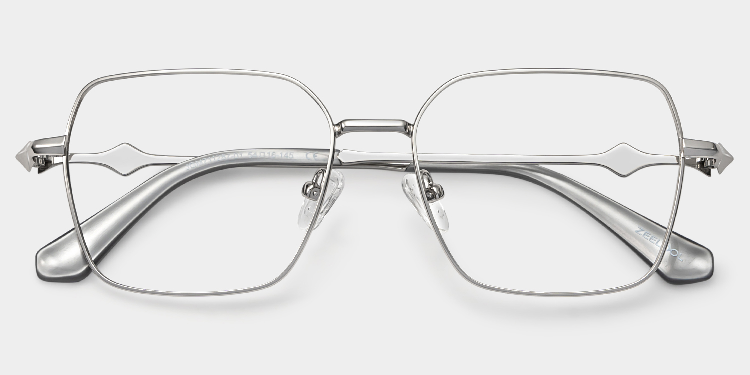 Kayla metal geometric glasses Frame Glasses Online | ZEELOOL1