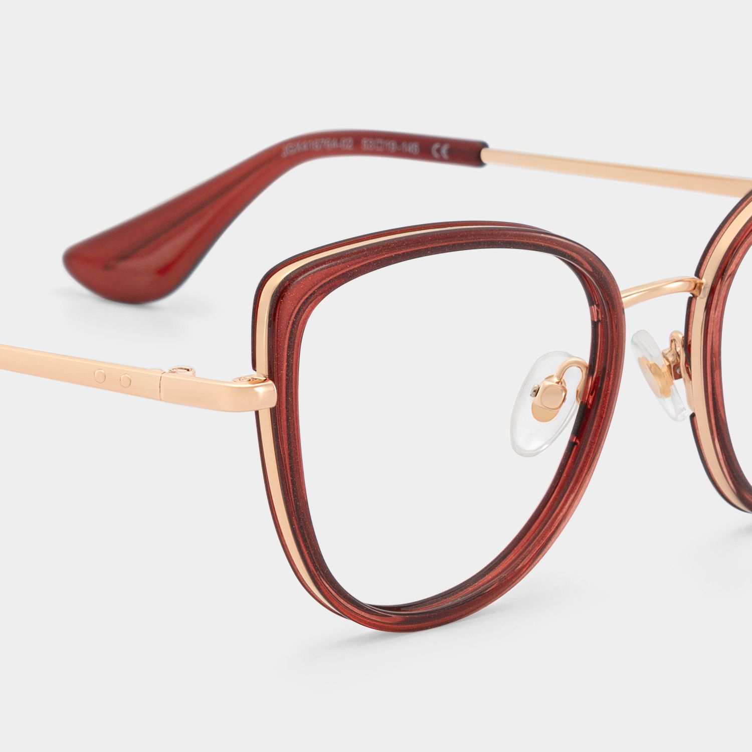 Celine Cat-eye Red Burgundy Eyeglass Frames for Women | ZEELOOL5