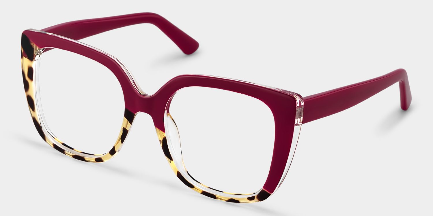 Square Carrero Two-Tone Eyeglasses and Glasses Frames3