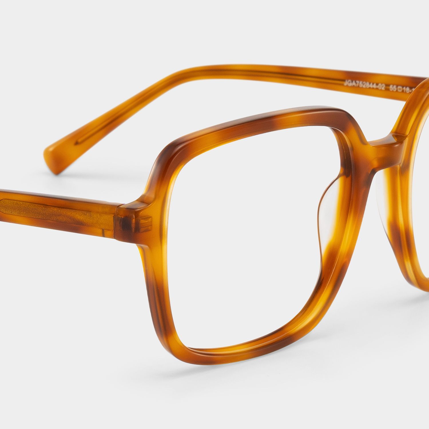 Kenneth Square Beige Tortoise Shell Glasses | ZEELOOL5