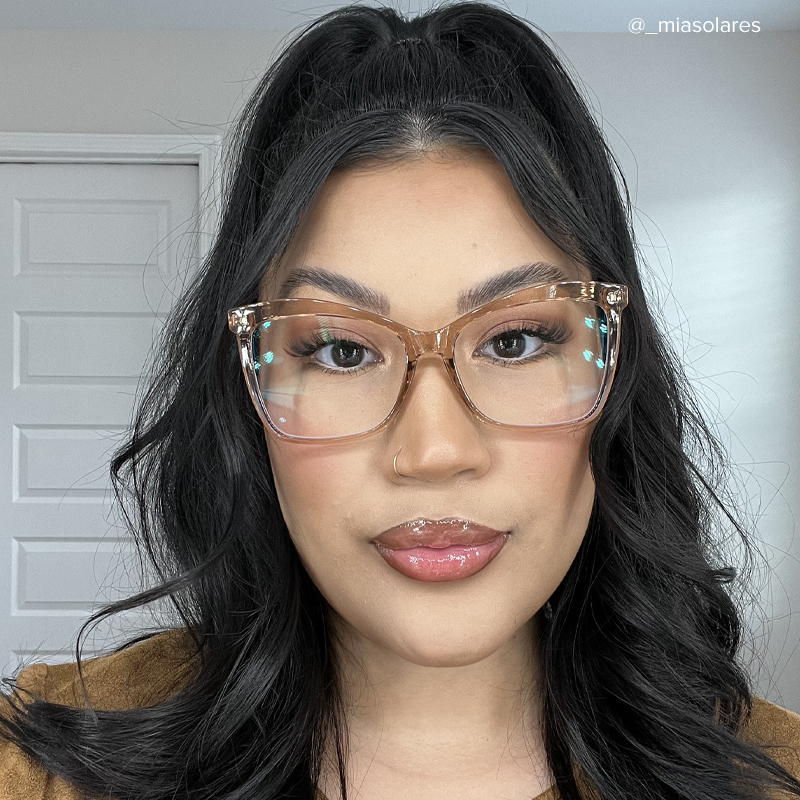 Isaebella Butterfly Champagne Frame Glasses | ZEELOOL Canada9