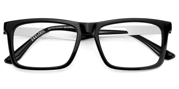Osvaldo Rectangle Black Glasses