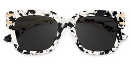 Lidia Square Cow Print Sunglasses1
