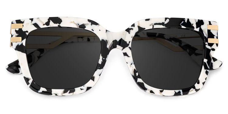 Lidia Square Cow Print Sunglasses