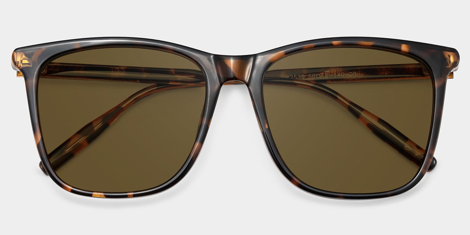 Malika Square Tortoise Sunglasses for Women & Men | ZEELOOL CA1