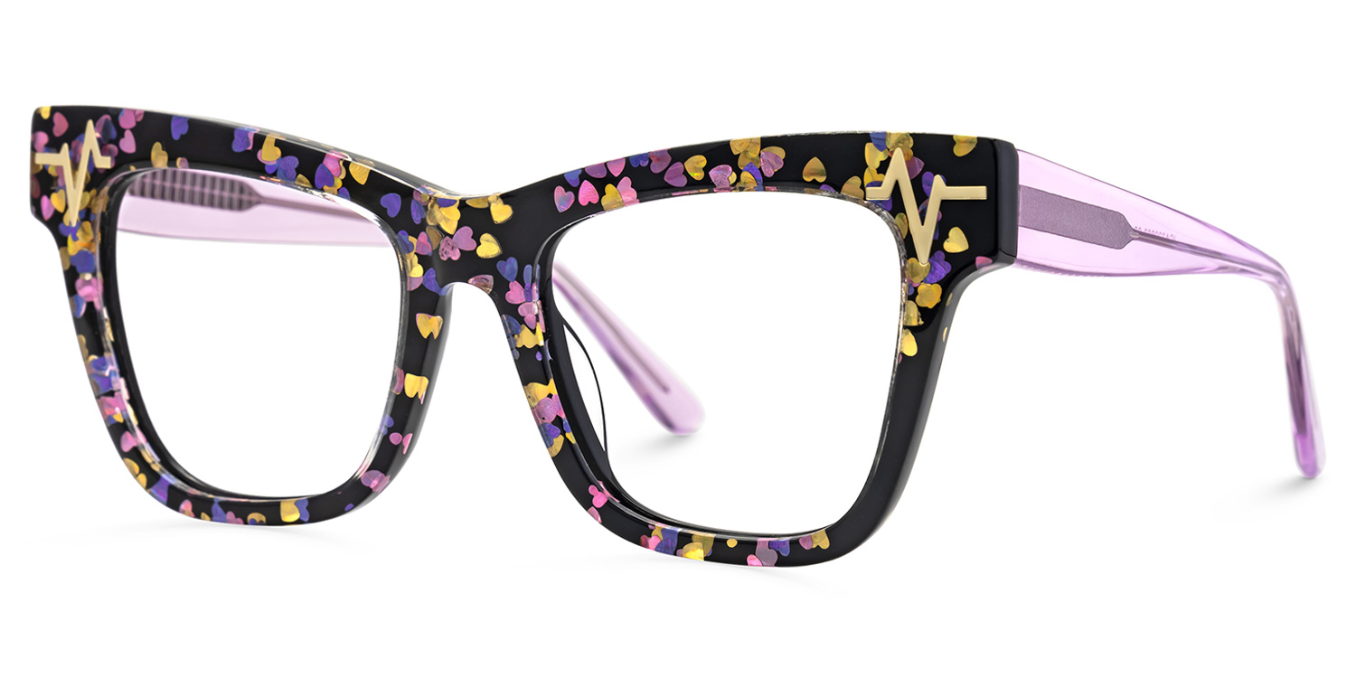 Cara Butterfly Black Eyewear Frames for Women | ZEELOOL Canada1