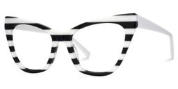 Gallant Cateye Black White Glasses1