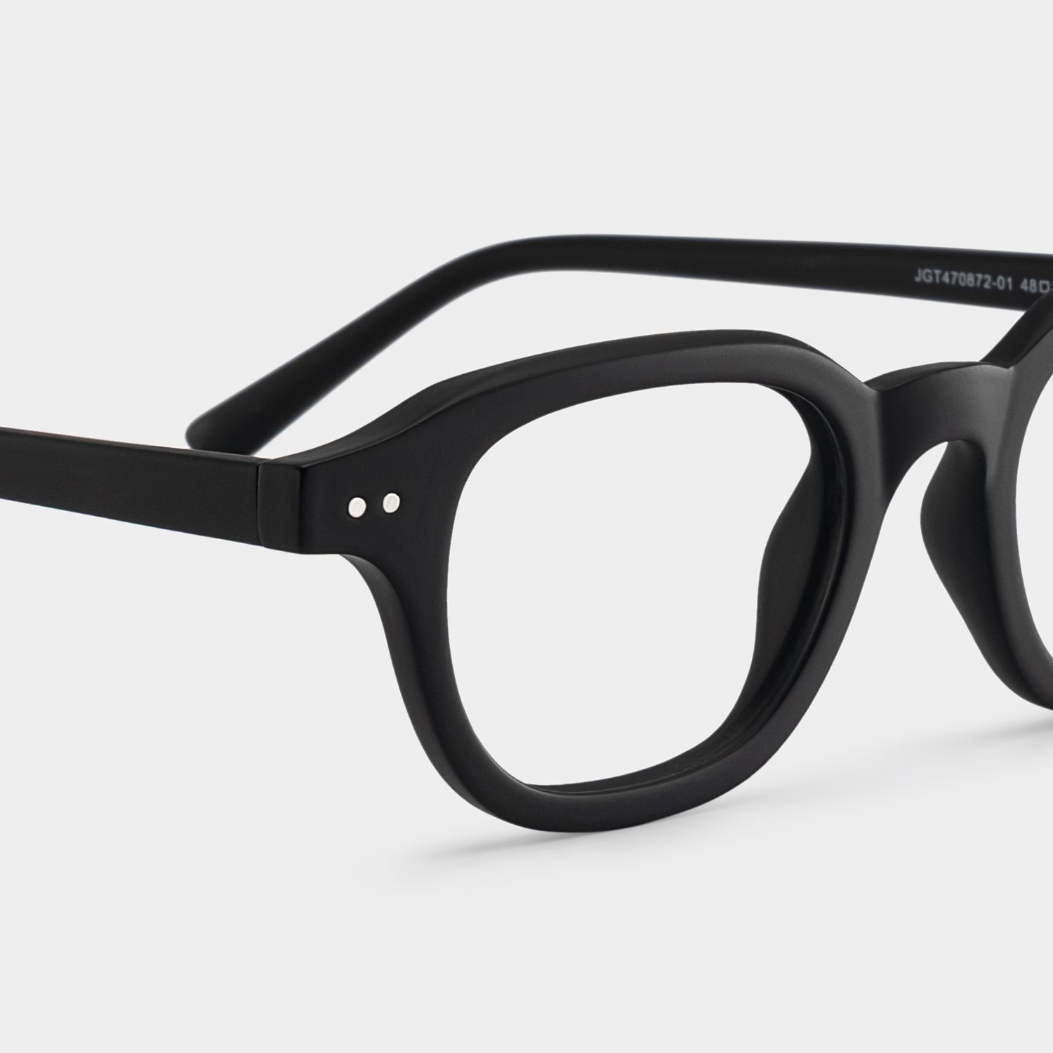 Amber Black Frame Glasses with Square Frame Online | ZEELOOL5