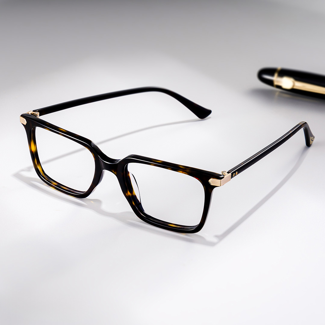 ZEELOOL Goveo Rectangle Tortoise Glasses