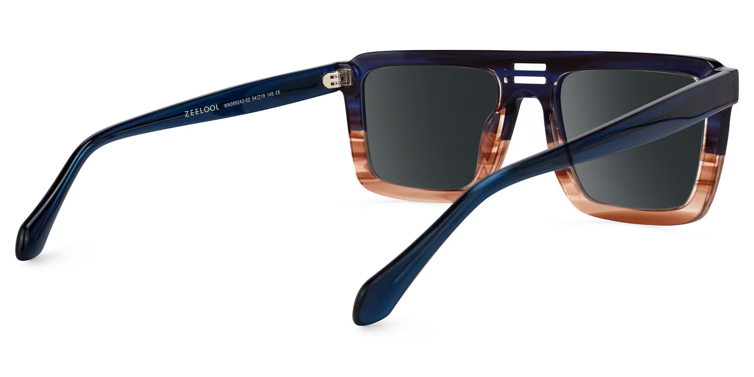 Yamilex Square Two-Tone Glasses3